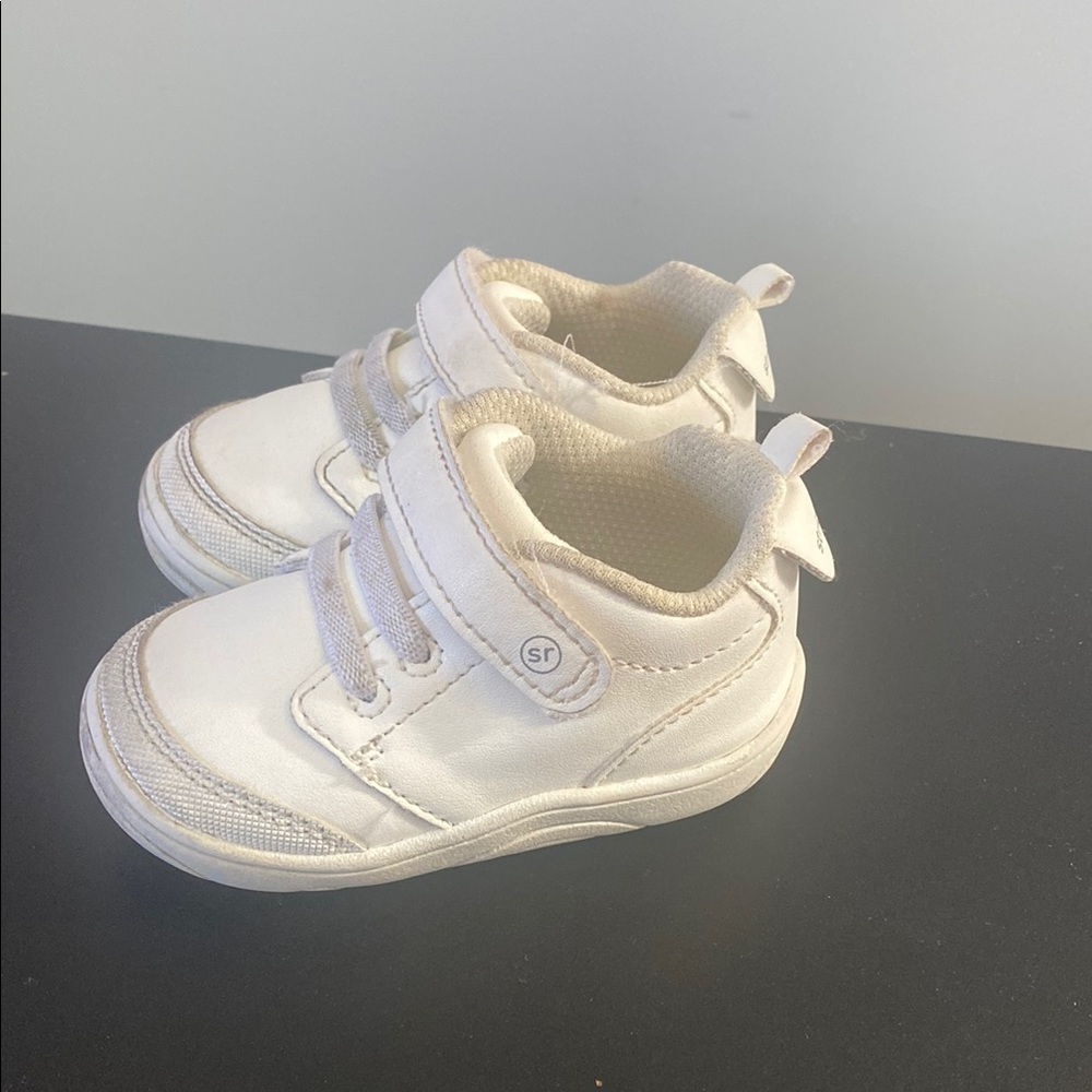 Stride Rite White Baby Walker Sneakers